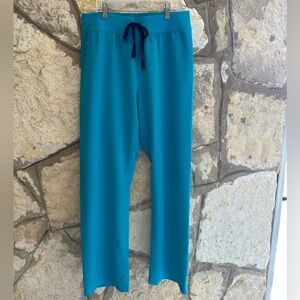 Figs teal blue Livingston scrub pant size medium